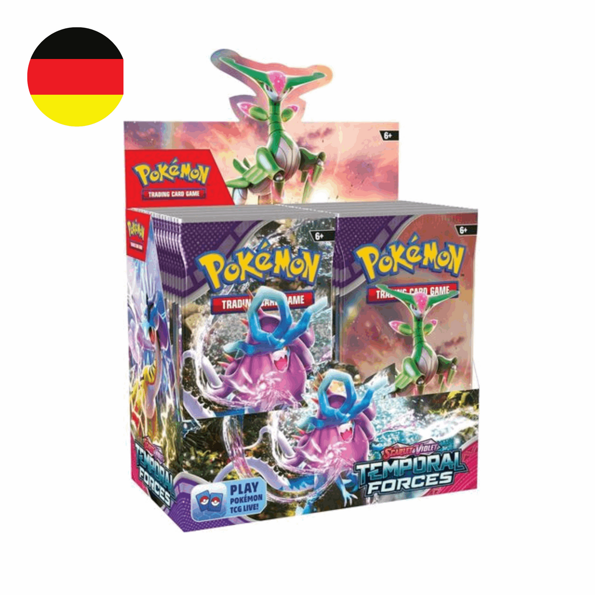 Pokémon Scarlet & Violet: Gewalten der Zeit Booster Display DE – Erweitere deine Sammlung! - Cardcosmos