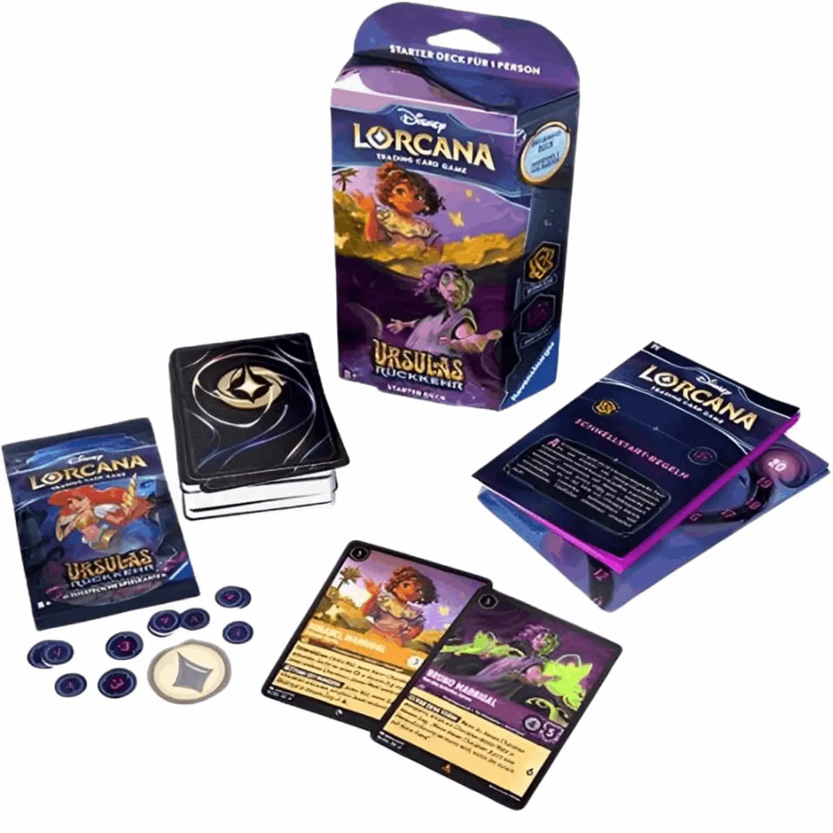 Disney Lorcana - Ursulas Rückkehr: Starter Deck Bernstein & Amethyst - DE