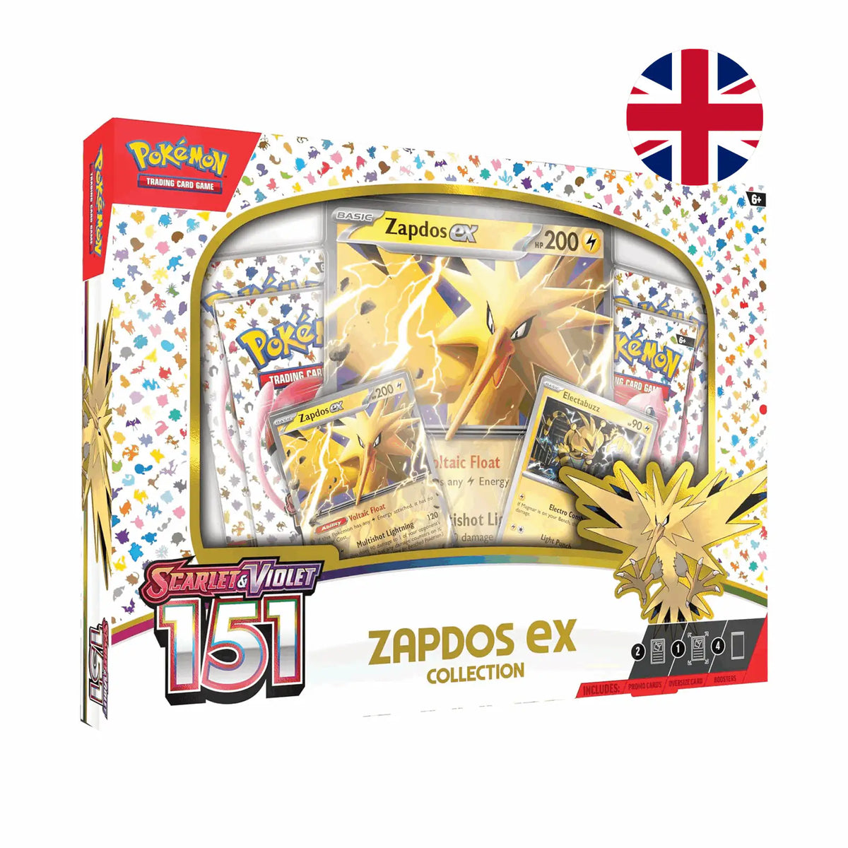 Pokémon - Scarlet & Violet: 151 Zapdos ex Collection - EN