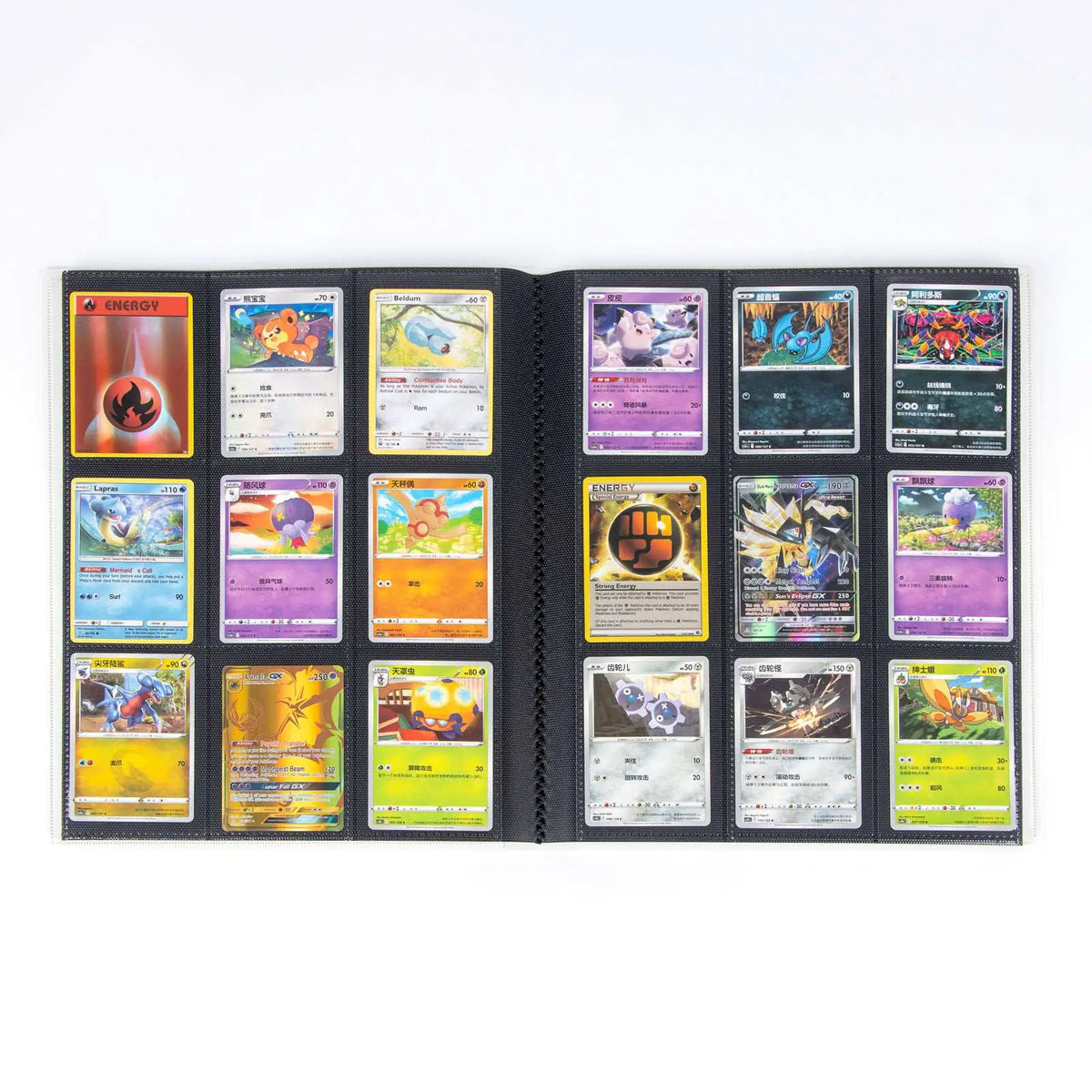 cardcosmos - 9 Pocket Basic Strap Binder - Weiß