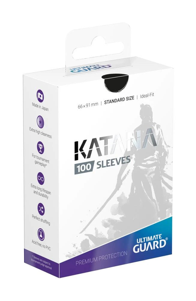 Ultimate Guard Katana Sleeves Standard Size Schwarz - 100 Stück